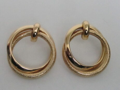 Golden ear rings