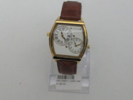 Justin Men watch leather